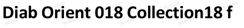 Diab Orient 018 Collection18 font字体转换